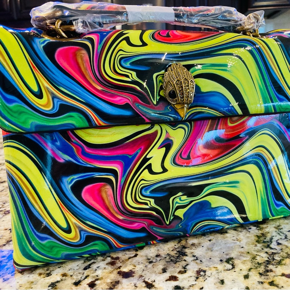 Kurt Geiger Drench Marble X Kensington Rainbow Bag